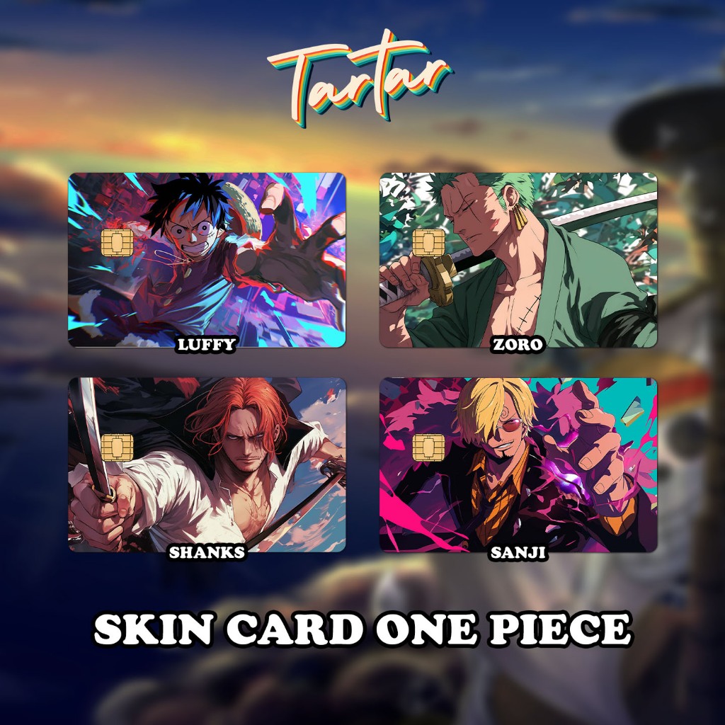 SKIN / STICKER KARTU ATM / E MONEY / FLAZZ - ONE PIECE SERIES