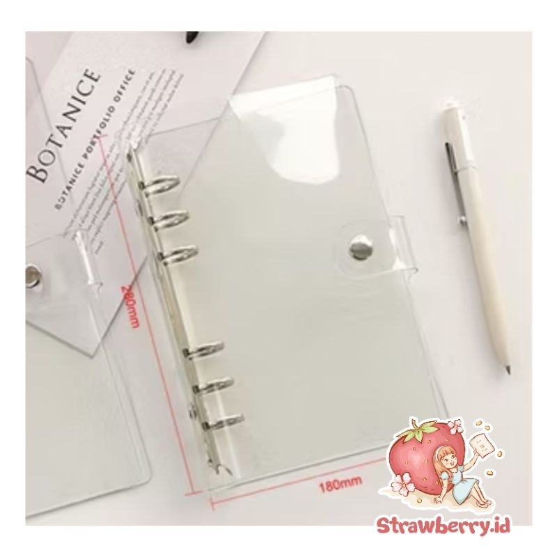 

[ BINDER TRANSPARANT A6 ] 1 PCS BINDER A6 TRANSPARANT LUBANG 6 IMPORT BINDER MENABUNG S