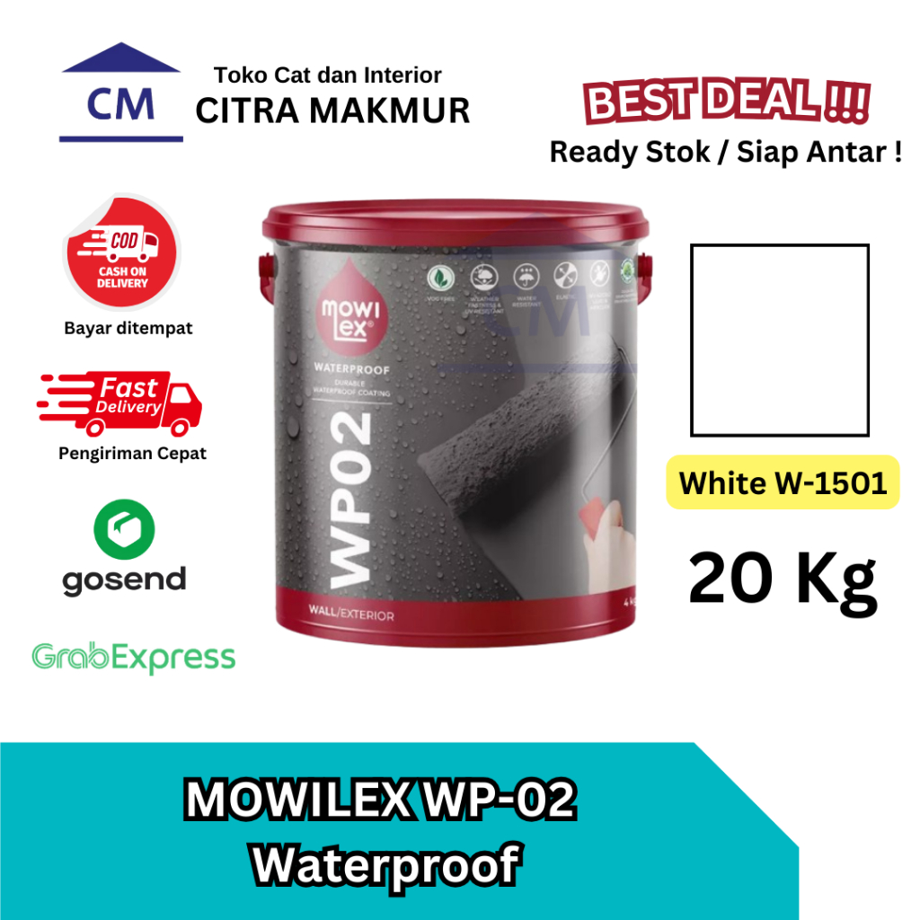 Mowilex Waterproof WP-02 WHITE W-1501 - 20 Kg