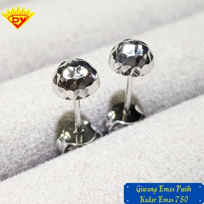 Giwang Emas Putih Terbaru Kadar Emas 750