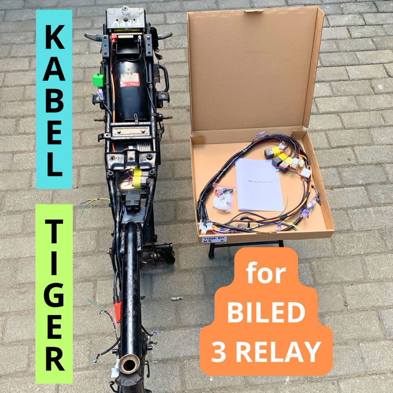 Kabel Body Tiger Lama/ Tiger Revo Lampu Biled 3 Relay