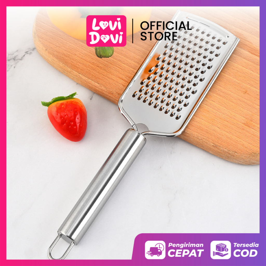 Parutan halus stainless steel Serbaguna/ Paruta lubang kecil wortel & timun & Keju & Kentang