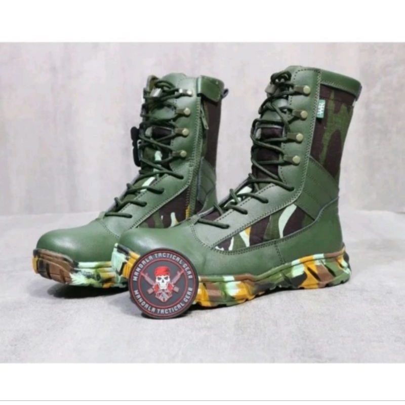 Sepatu Pdl Loreng Pelopor Tali Biasa Sepatu Pdl Loreng Brimob