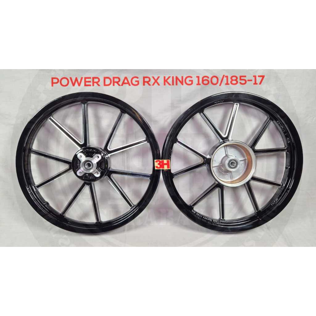 VELG POWER DRAG MOTOR RX KING 160 185 17 WARNA HITAM