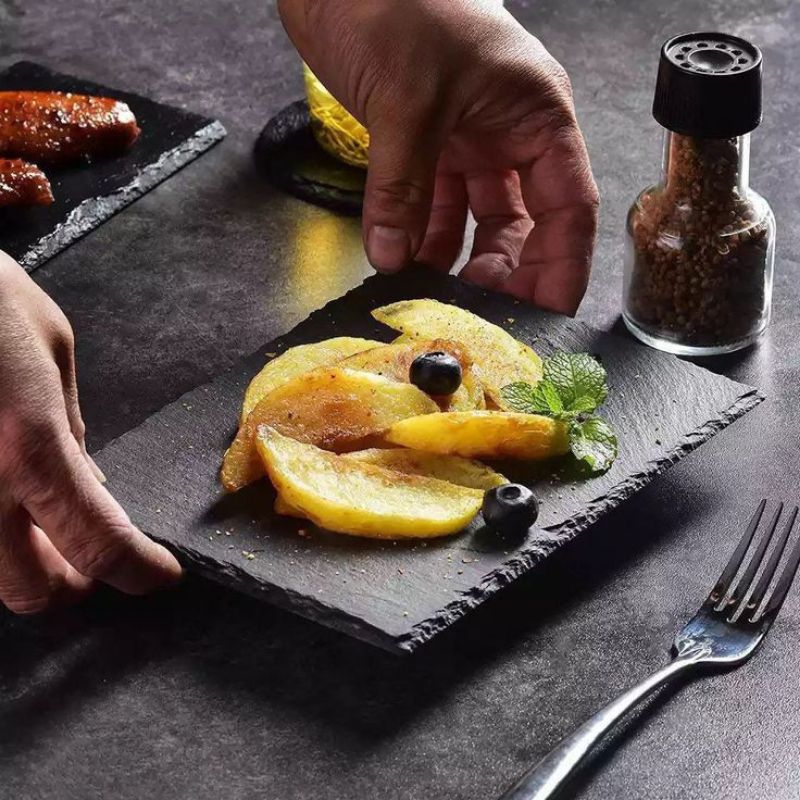 piring/piring batu/piring saji/piring steak/piring sushi/stoneware sushi plate/stoneware steak plate