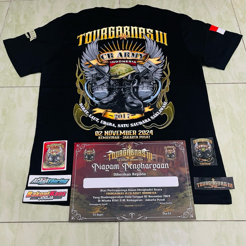 KAOS ACARA TOURGABNAS 3 CB ARMY JAKARTA