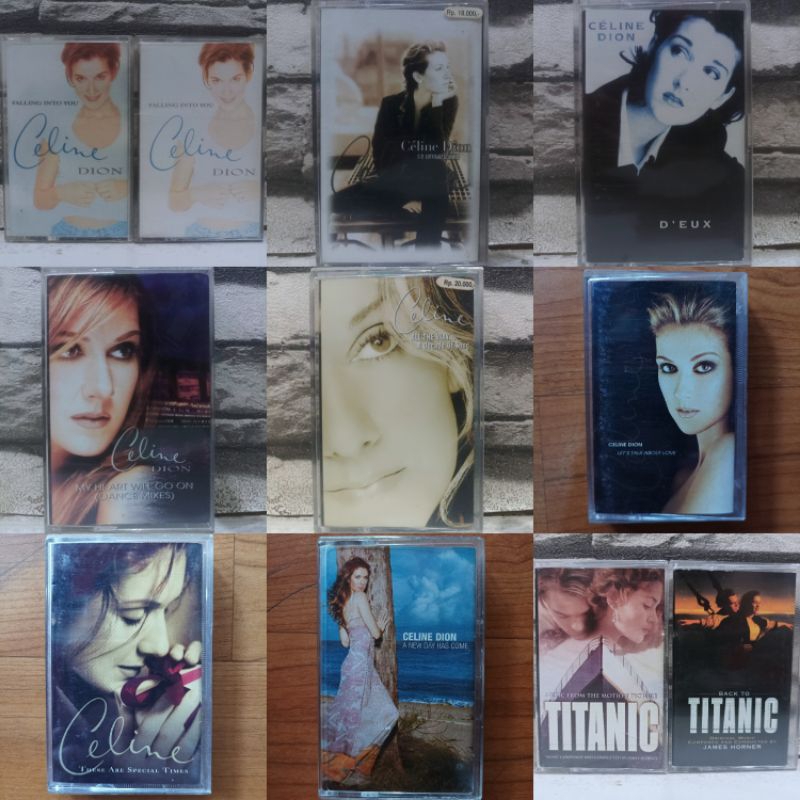 Kaset Celine Dion Falling Into You S'il suffisait d'aimer D'Eux My Heart Will Go On Dance Mixes Thes