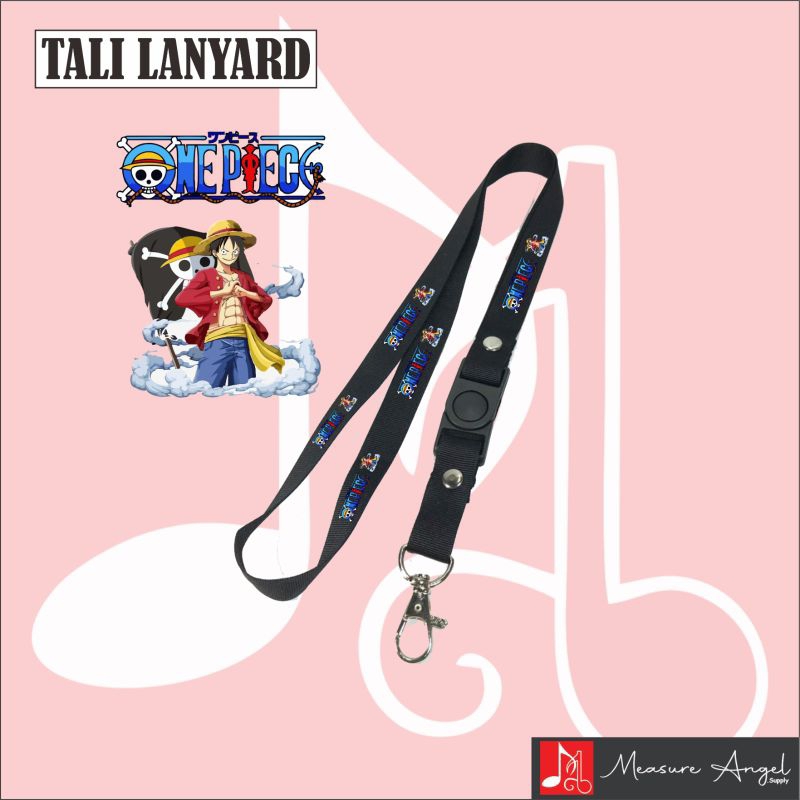 TALI LANYARD ONEPIECE LUFFY bajak laut - anime movie film kartun cartoon | TALI ID CARD GANTUNGAN KU