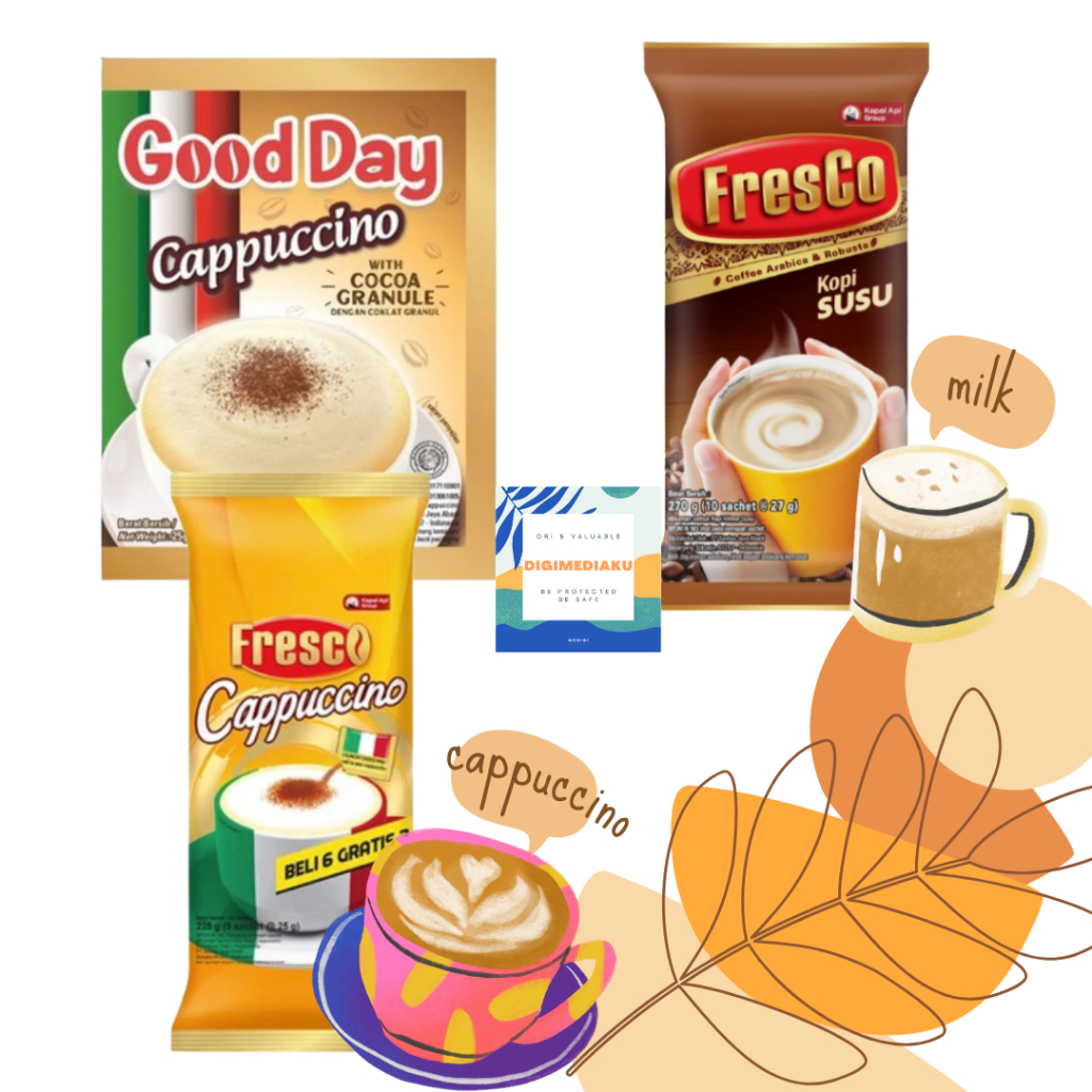 

Kopi GOOD DAY Cappuccino Renteng 10 x 25 gr Good Day Fresco Cappuccino Fresco Kopi Susu