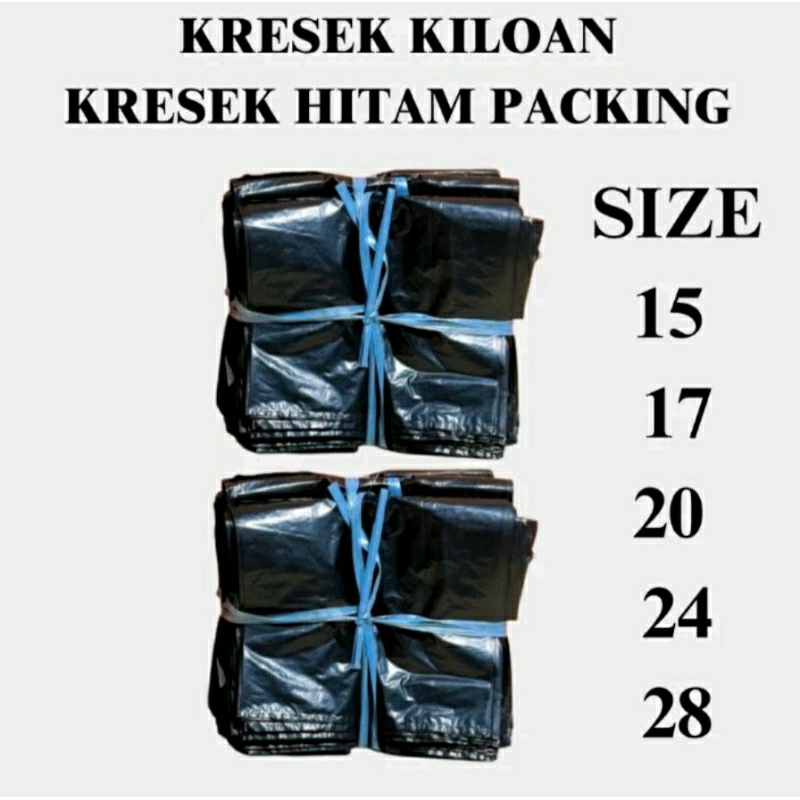 Kantong Kresek Kiloan Kresek Hitam Paking 1 Kg