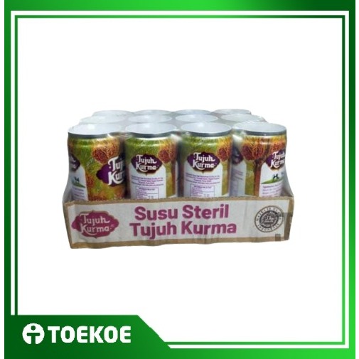 

TOEKOE 1 Karton Susu Steril Tujuh Kurma Isi 189ml (12pcs)