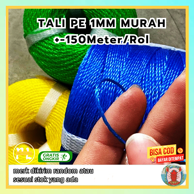 

Tali Tampar/ Tambang uk 1mm Panjang 200mtr tiap Roll, TERMURAH!!!