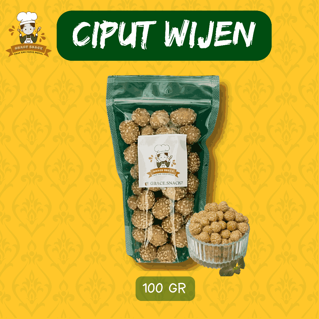 

KUE CIPUT WIJEN 100 GR POUCH - Grace Snack