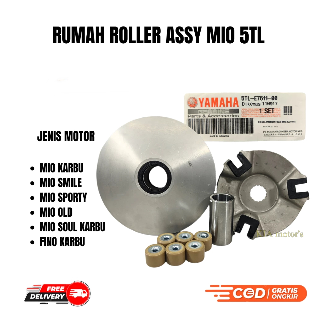 Rumah roller assy rumah roller set Mio lama Mio smile Mio soul Mio sporty
