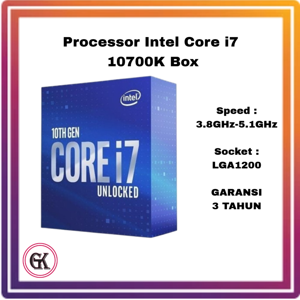 Processor Intel Core I7 10700k Up To 5.1 GHz SOCKET 1200