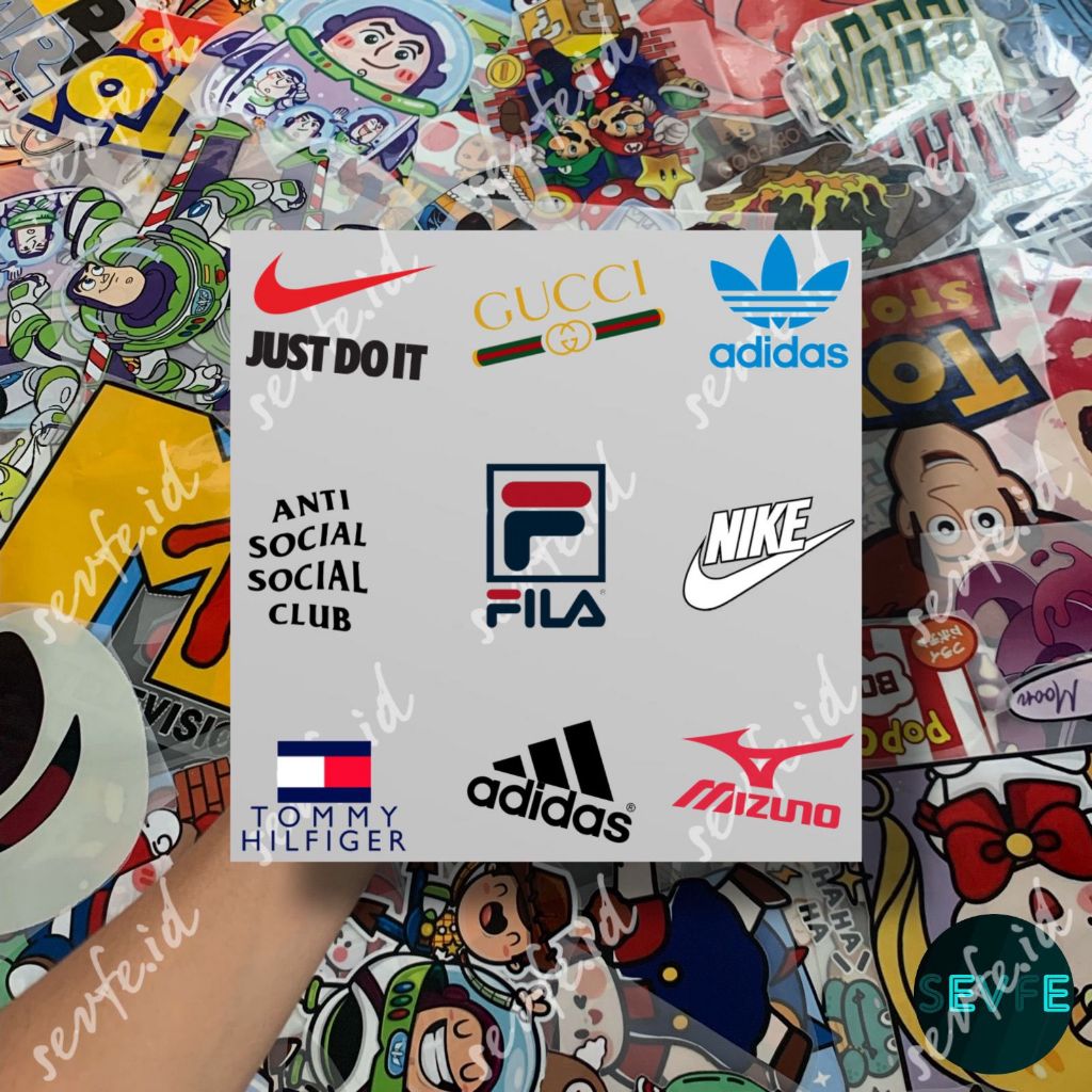 Stiker DTF Sablon Setrika Sablon Stiker LOGO BRAND D