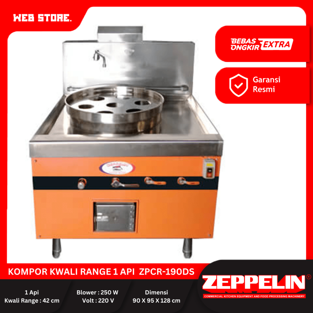 Kompor Kwali Range 1 Tungku ZPCR-190DS Zeppelin