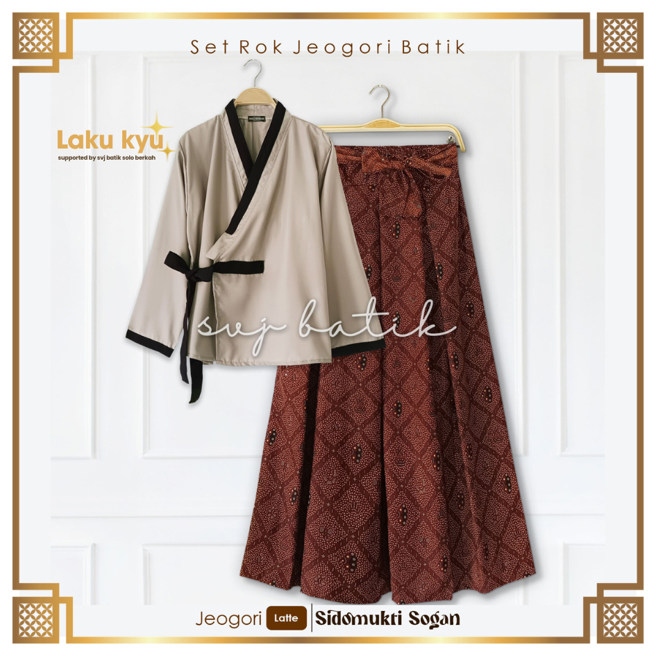 ATASAN BATIK WANITA BATIK SET MODERN HANBOK ROK TALI KATUN SETELAN KONDANGAN JAGONG BAJU KERJA KANTO