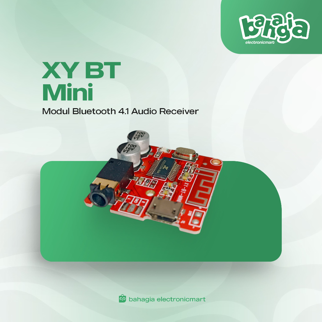 XY-BT Mini Modul Bluetooth 4.1 Audio Receiver Board / XY-BT-Mini Bluetooth Merah Red