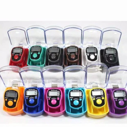 Tasbih Digital Alarm LED / Tally Counter LED Lampu Free Kotak Dzikir Digital Counter Box Mika Miniat