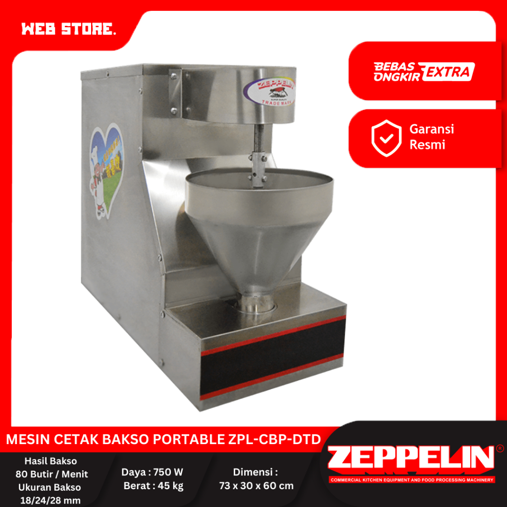 Mesin Cetak Bakso Portable ZPL-CBP-DTD Zeppelin