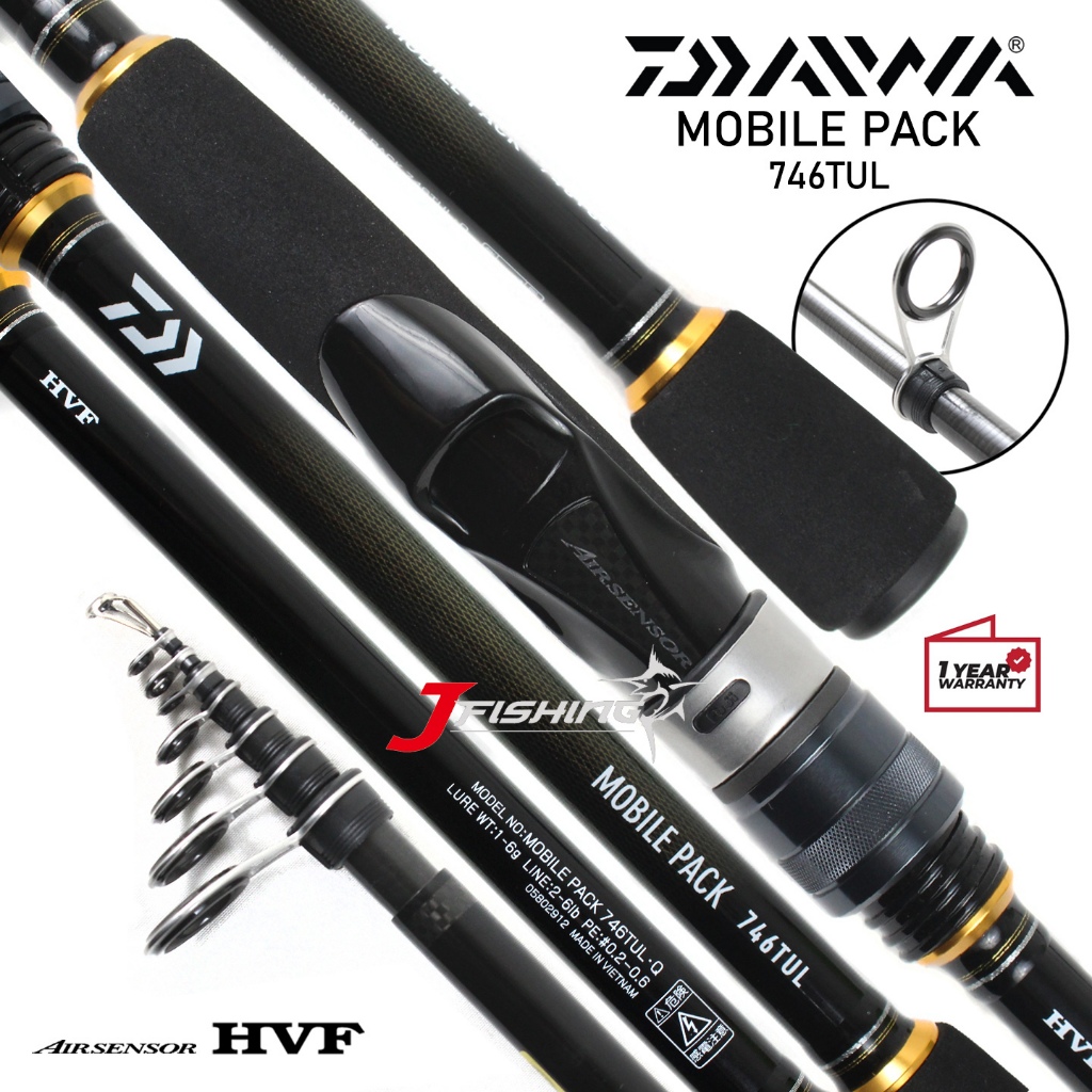 Joran DAIWA MOBILE PACK 746 766 | Teleskopik | Antena | Resmi