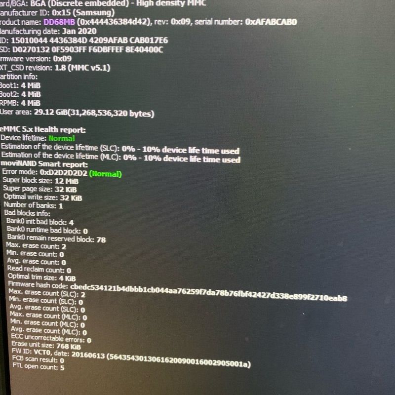 EMMC KMDD60018M NORMAL (bekas)