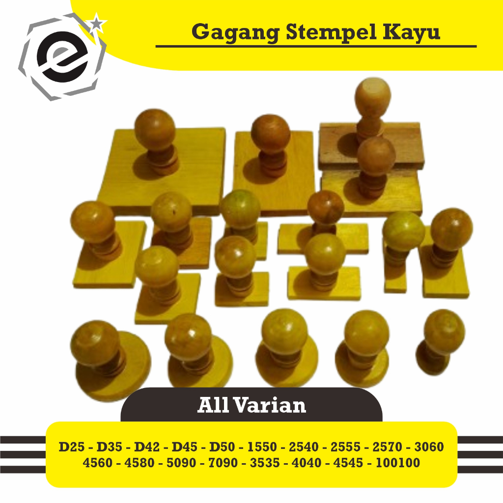 

Gagang Stempel Kayu Premium Lokal