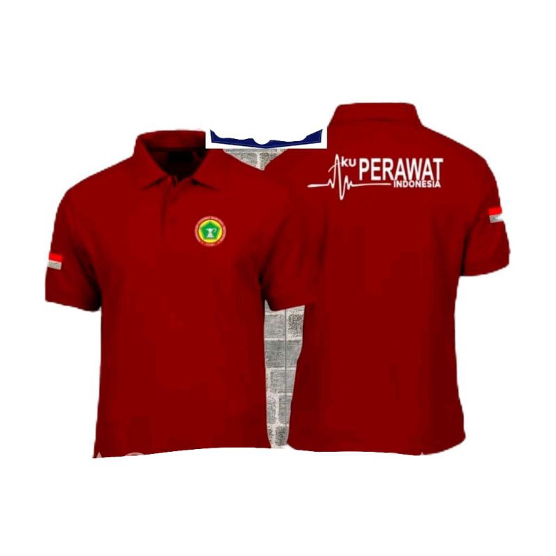 KAOS POLO BERKERAH AKU PERAWAT INDONESIA // KAOS BERKERAH PERAWAT INDONESIA COD // KAOS BERKERAH COD
