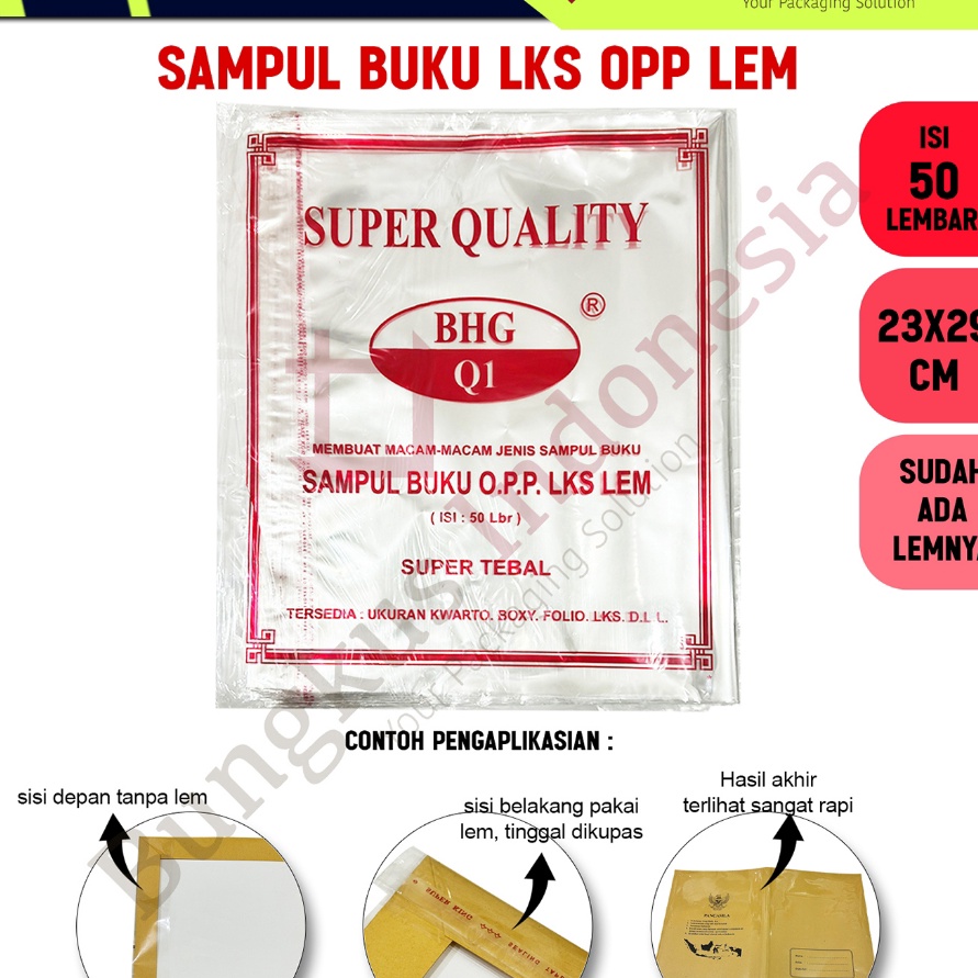 

Premium Sampul Buku LKS OPP Lem Sampul LKS