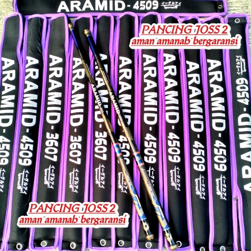 Joran tegek ARAMID IGURUAI ARAMID 360 450 540 KAKU KUAT RINGAN