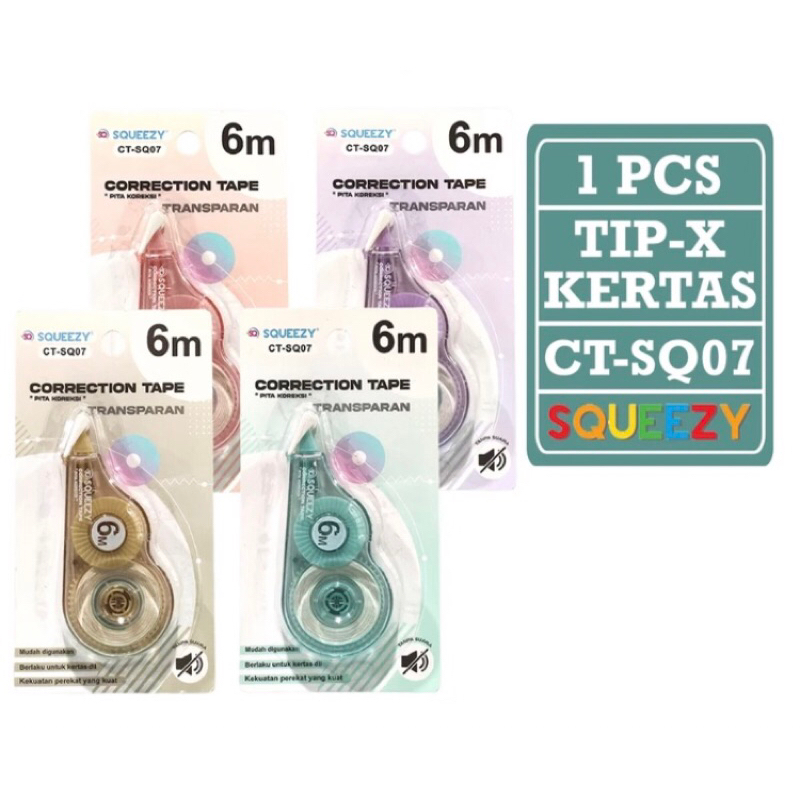 

Matris - Correction Tape 6M / Tip Ex Kertas / Tip X Correction Pen CT-SQ07