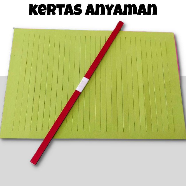 

TERBAIK 5set kertas anyaman prakarya tugas sekolah uk 1cm 5cm