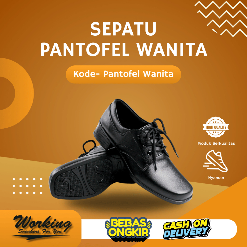 Sepatu PANTOVEL WANITA Sepatu PANTOFEL CEWEK PANTOPEL TALI FORMAL SEKOLAH Paskibra Working Sneakers 