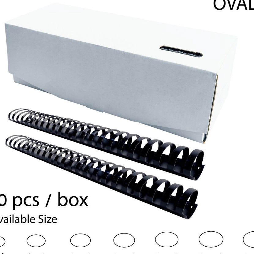 

FG2 Joyko Binding Ring Plastic Comb Spiral Jilid Oval F4 1 Box 5 Pcs