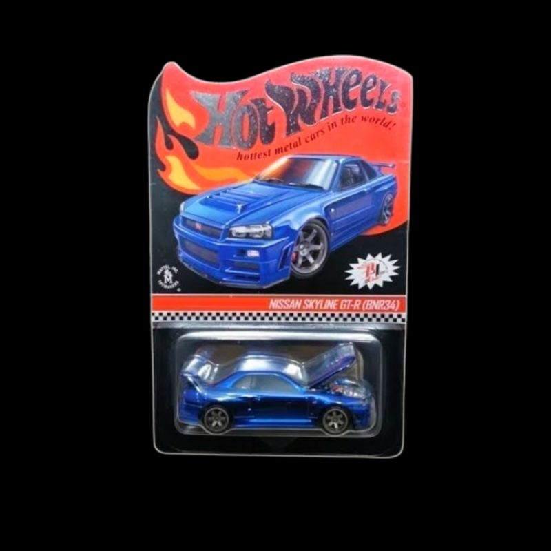 Paket Hot Wheels RLC Hot Item Nissan Skyline R34 Blue & Nismo Nissan Skyline R34 Zamac