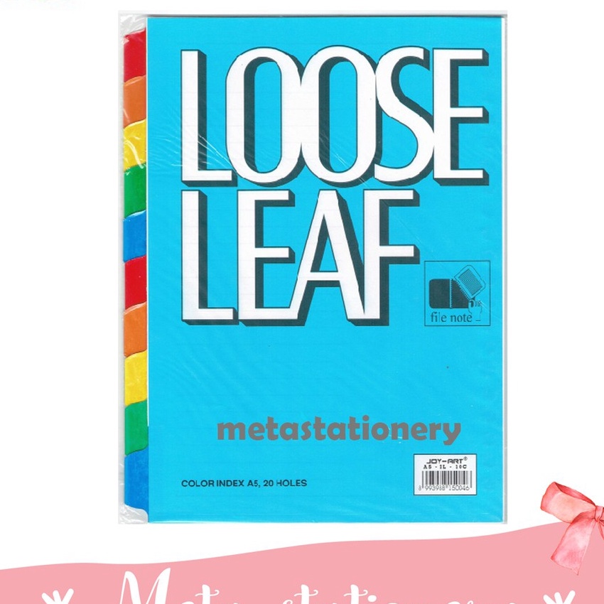 

Ekstra Pembatas Loose Leaf Pembatas Binder Joyko A5IL1C