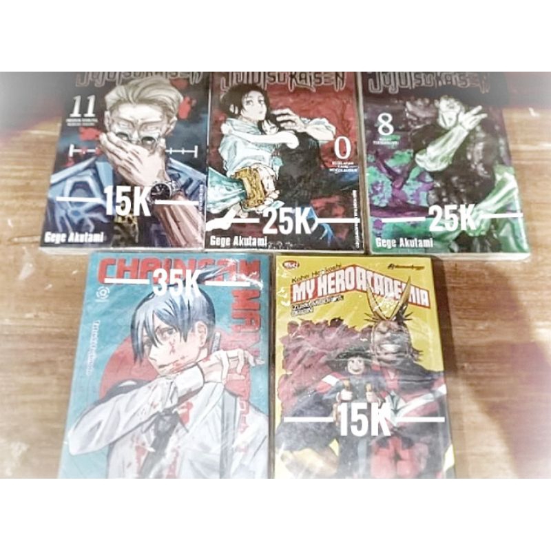 Preloved manga/ komik  (BACA DESKRIPSI) kolpri komik jjk, chainsaw man, my hero academia