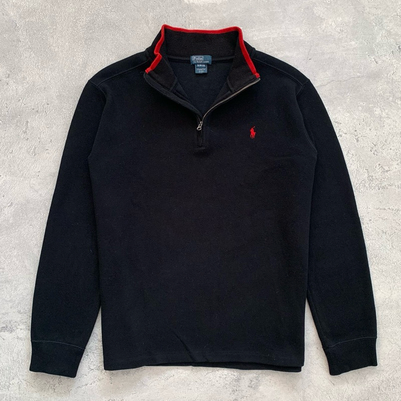 Quarter-Zip Polo Ralph Lauren (Black)
