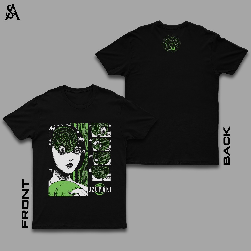 T-shirt Junji Ito Season Uzumaki | Kaos Anime | Bootleg |