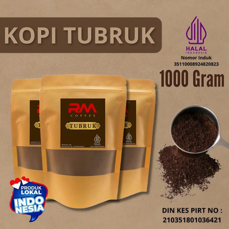 

Kopi Tubruk kopi bubuk kemasan 1000gr