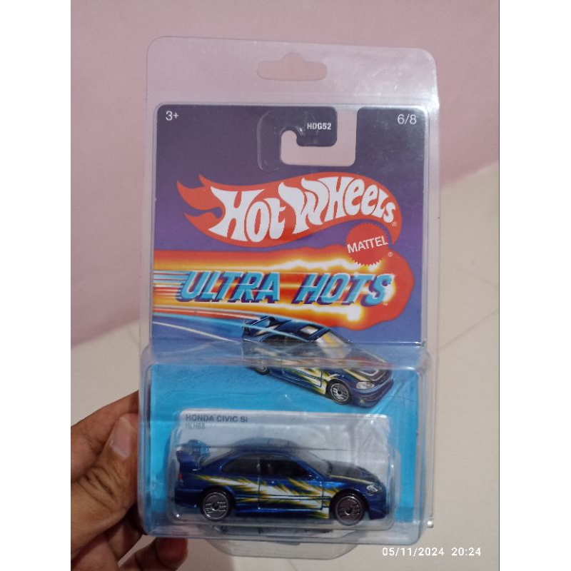 Hot Wheels Civic Si Biru Ultra Hots
