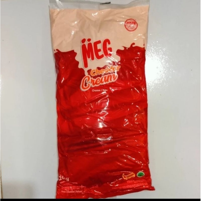 meg cheddar cream cheese 2kg