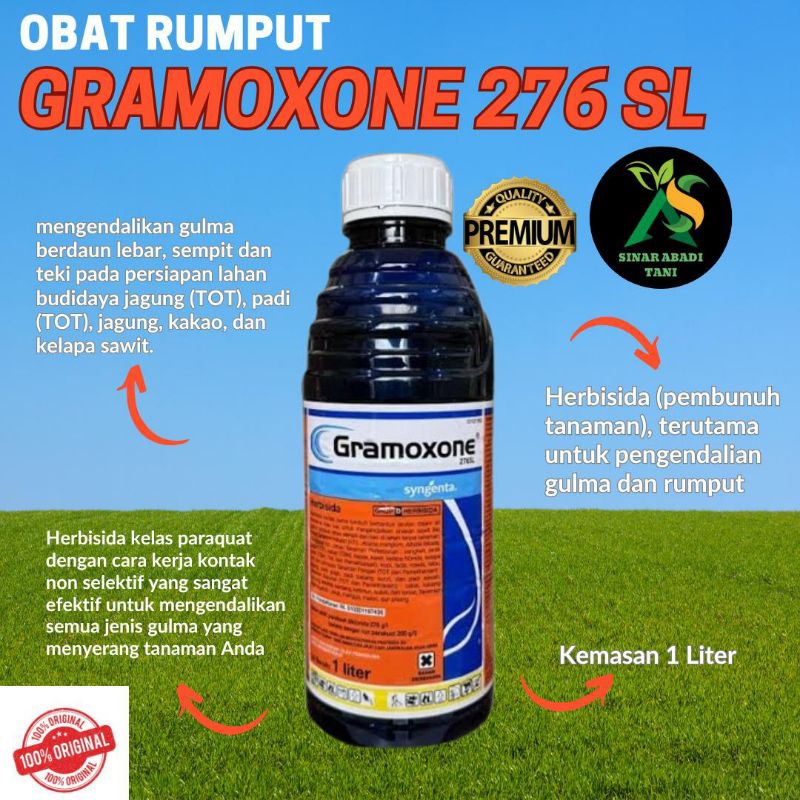 Herbisida GRAMOΧΟΝΕ 276 SL 1 liter gramason racun rumput dan gulma