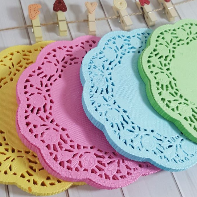 

Terbatas 1 LBR Paper Doilies 65 Inch Diameter 165cm Warna Kes Alas Renda