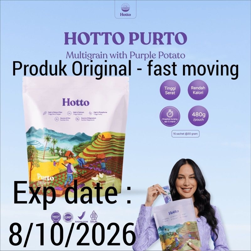 

Hotto Porto Multigrain with Purple Potato 1 Pouch (isi 16 sachet)