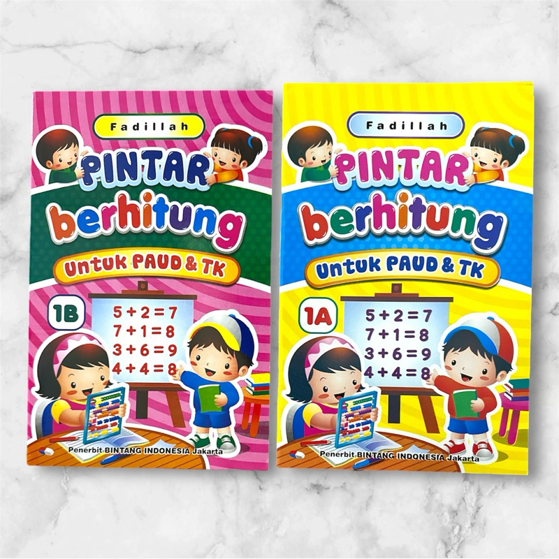 Buku Anak Pintar Berhitung Untuk PAUD TK & SD / Buku Penjumlahan / Buku Berhitung Anak