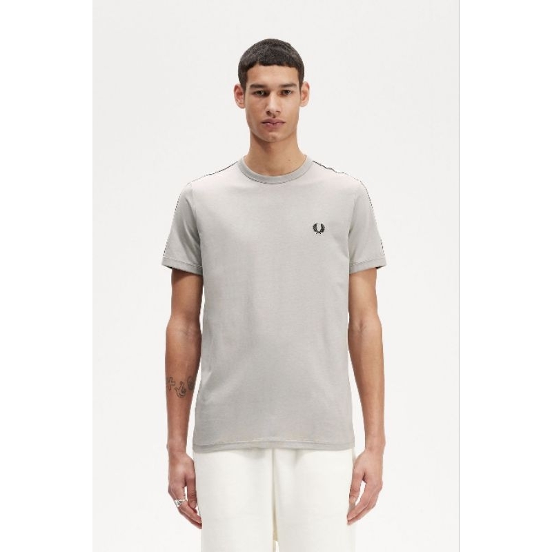 Fred Perry Tape Ringer T-Shirt Limestone Original