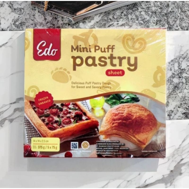 

EDO Mini Puff Pastry Sheet 5's 375gr