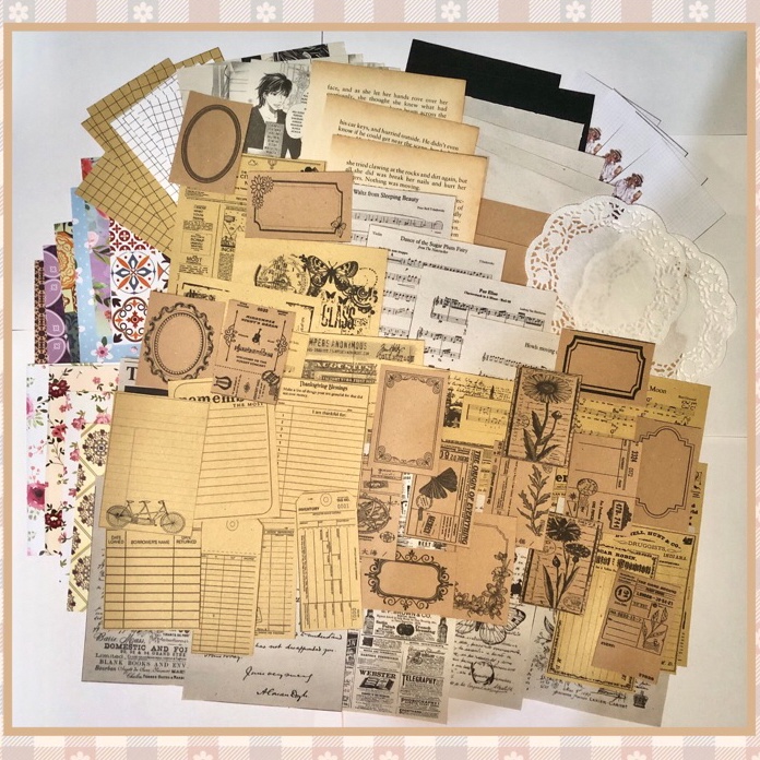 

Langka Journal Paper Kit 1pcs Vintage old Journal Series 1